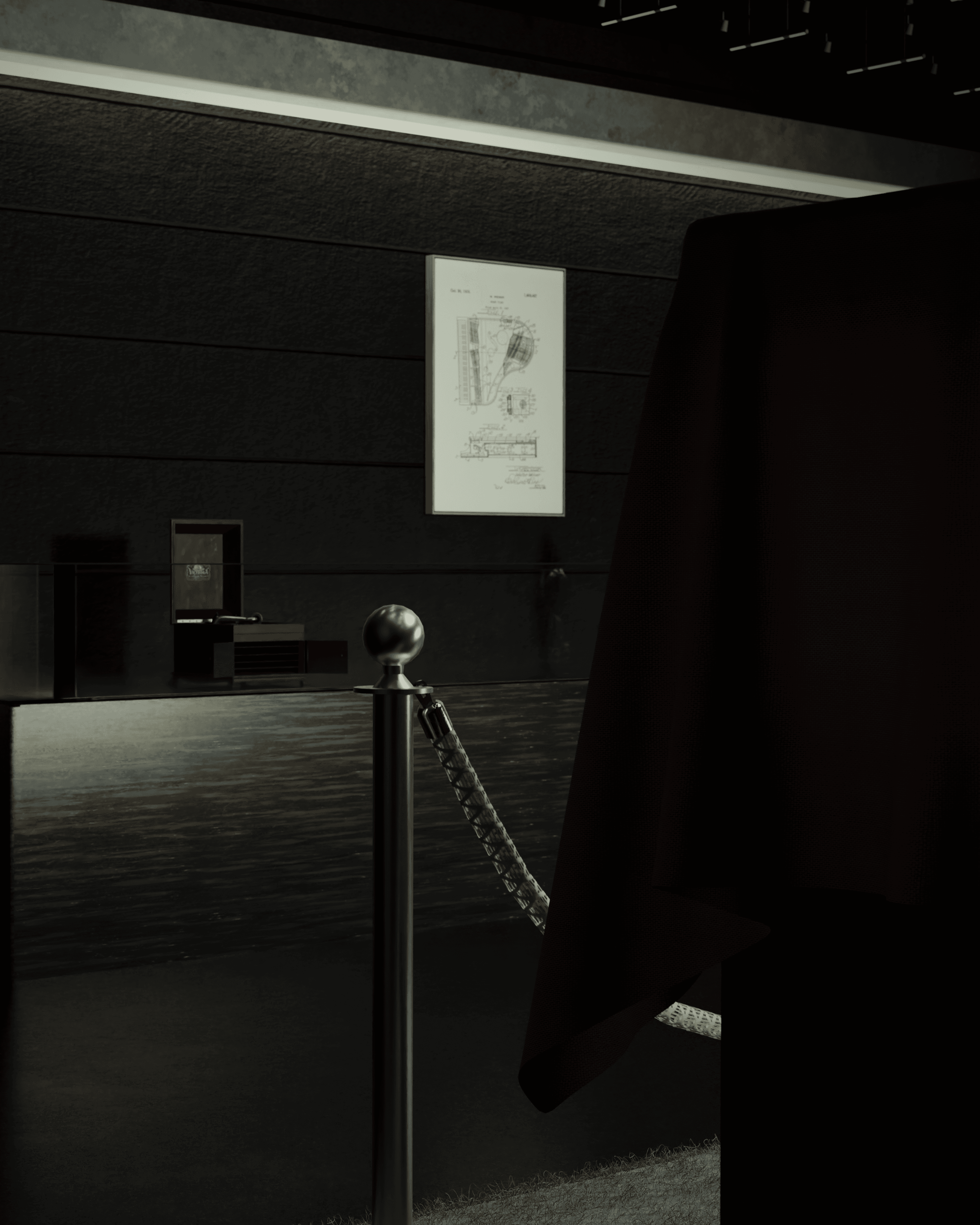 Glowing cloth graphic